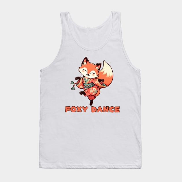 Dancing fox Tank Top by Japanese Fever